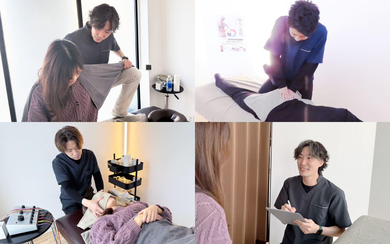 鍼灸整体MUKUの施術風景