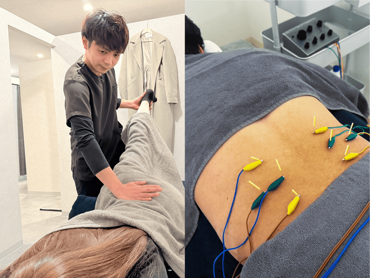 鍼灸整体MUKUの施術風景